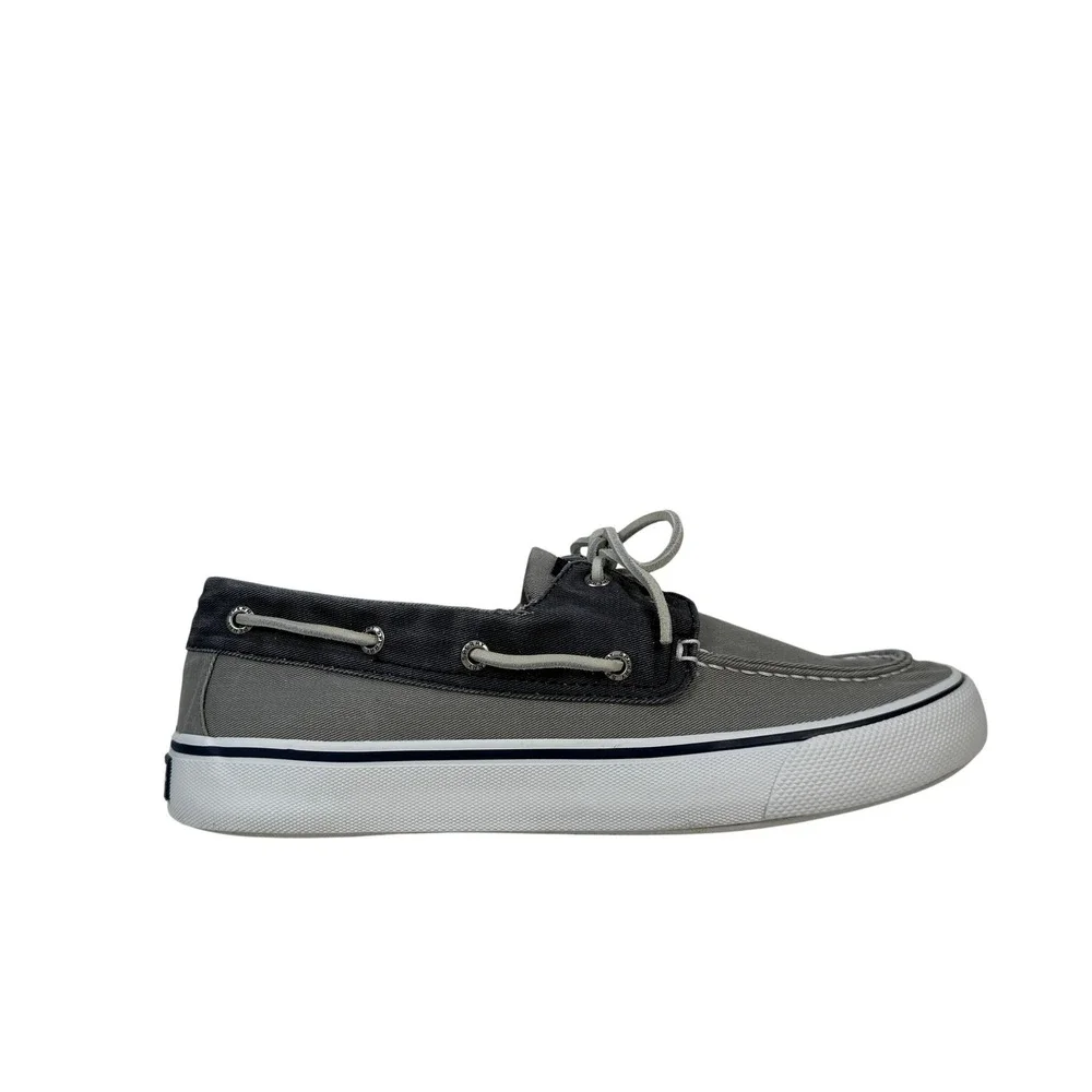 Sperry Top Sider Bahama II Sneaker Boat Shoe Mens 9.5 Grey Navy STS22018